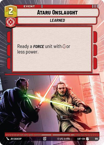 Ataru Onslaught - Hyperspace - Foil (Legends of the Force)(LFL-0914/1159)(U)