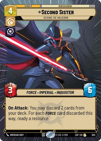 Second Sister, Seeking the Holocron - Hyperspace - Foil (Legends of the Force)(LFL-0924/1159)(R)