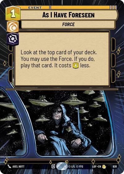 As I Have Foreseen - Hyperspace - Foil (Legends of the Force)(LFL-0928/1159)(R)