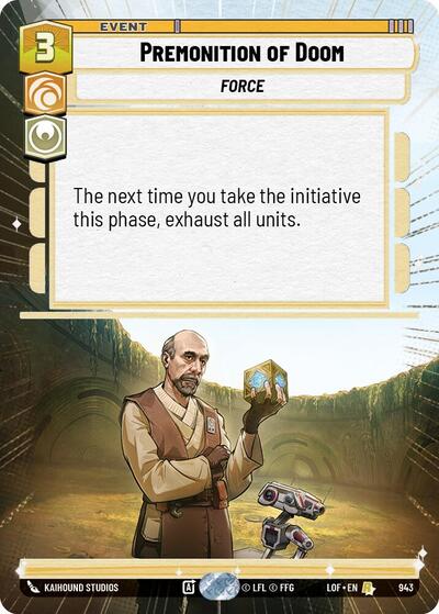 Premonition of Doom - Hyperspace - Foil (Legends of the Force)(LFL-0943/1159)(R)