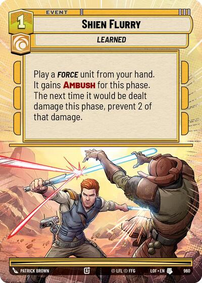 Shien Flurry - Hyperspace - Foil (Legends of the Force)(LFL-0960/1159)(U)