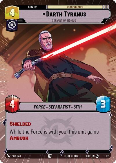 Darth Tyranus, Servant of Sidious - Hyperspace - Foil (Legends of the Force)(LFL-0971/1159)(S)