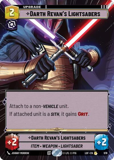 Darth Revan's Lightsabers - Hyperspace - Foil (Legends of the Force)(LFL-0978/1159)(R)