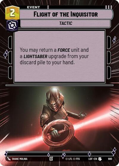 Flight of the Inquisitor - Hyperspace - Foil (Legends of the Force)(LFL-0980/1159)(U)