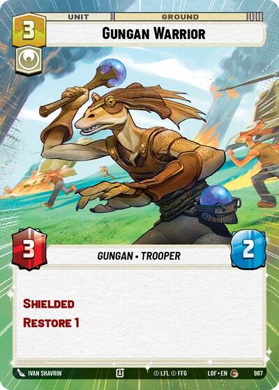 Gungan Warrior - Hyperspace - Foil (Legends of the Force)(LFL-0987/1159)(C)