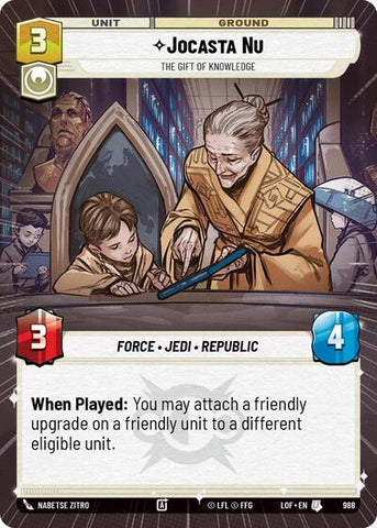 Jocasta Nu, The Gift of Knowledge - Hyperspace - Foil (Legends of the Force)(LFL-0988/1159)(U)