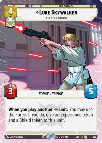 Luke Skywalker, A Hero's Beginning - Hyperspace - Foil (Legends of the Force)(LFL-0989/1159)(R)