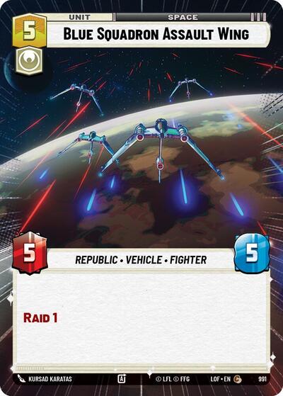 Blue Squadron Assault Wing - Hyperspace - Foil (Legends of the Force)(LFL-0991/1159)(C)