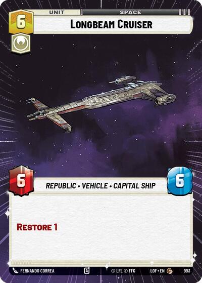 Longbeam Cruiser - Hyperspace - Foil (Legends of the Force)(LFL-0993/1159)(C)