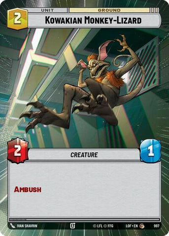 Kowakian Monkey-Lizard - Hyperspace - Foil (Legends of the Force)(LFL-0997/1159)(C)