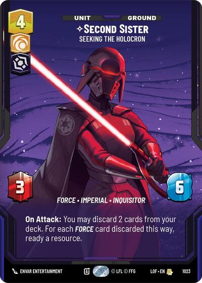 Second Sister, Seeking the Holocron (Prestige) (Legends of the Force)(LFL-1023/1159)(R)