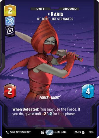 Karis, We Don't Like Strangers (Prestige) (Legends of the Force)(LFL-1029/1159)(U)