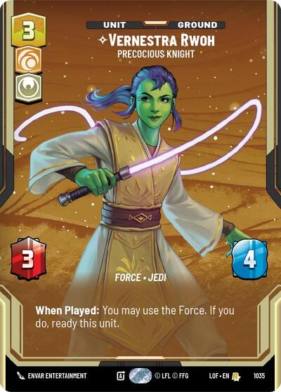 Vernestra Rwoh, Precocious Knight (Prestige) (Legends of the Force)(LFL-1035/1159)(R)