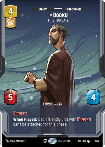 Dooku, It Is Too Late (Prestige) (Legends of the Force)(LFL-1043/1159)(U)