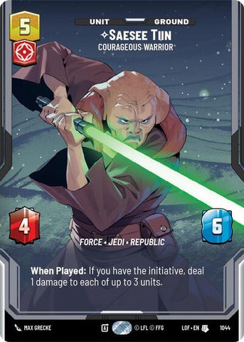 Saesee Tiin, Courageous Warrior (Prestige) (Legends of the Force)(LFL-1044/1159)(U)
