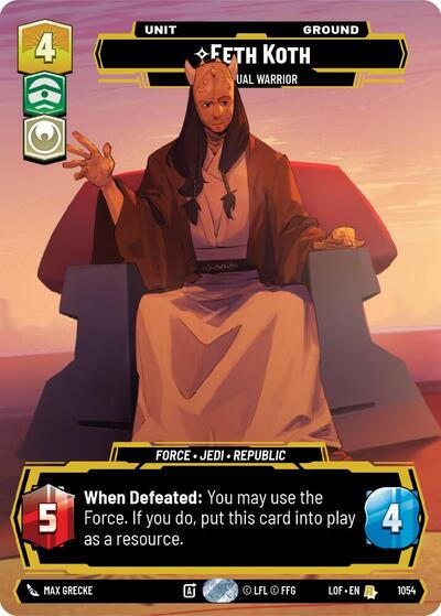 Eeth Koth, Spiritual Warrior (Prestige) (Legends of the Force)(LFL-1054/1159)(R)