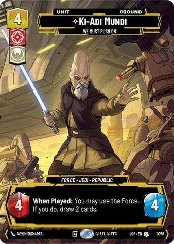 Ki-Adi-Mundi, We Must Push On (Prestige) (Legends of the Force)(LFL-1058/1159)(U)