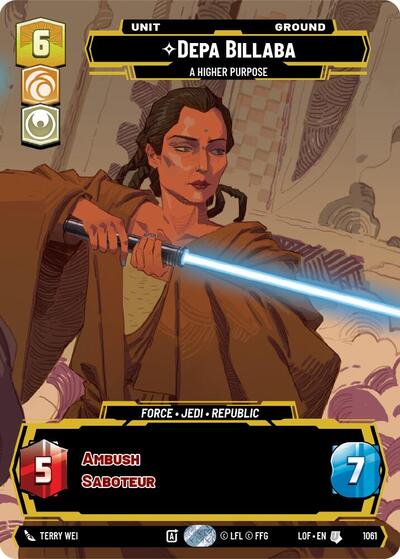Depa Billaba, A Higher Purpose (Prestige) (Legends of the Force)(LFL-1061/1159)(U)