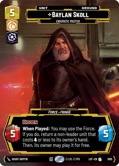 Baylan Skoll, Enigmatic Master (Prestige) (Legends of the Force)(LFL-1065/1159)(U)