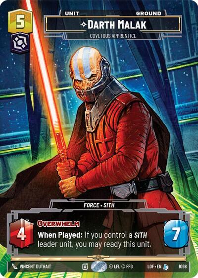 Darth Malak, Covetous Apprentice (Prestige) (Legends of the Force)(LFL-1068/1159)(L)