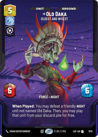 Old Daka, Oldest and Wisest (Prestige Foil) - Foil (Legends of the Force)(LFL-1072/1159)(U)