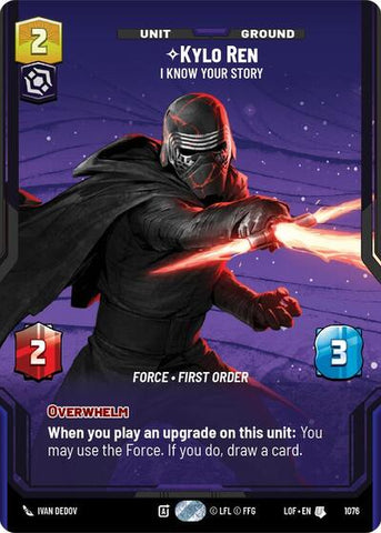 Kylo Ren, I Know Your Story (Prestige Foil) - Foil (Legends of the Force)(LFL-1076/1159)(U)