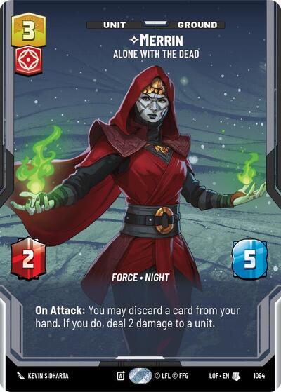 Merrin, Alone with the Dead (Prestige Foil) - Foil (Legends of the Force)(LFL-1094/1159)(U)