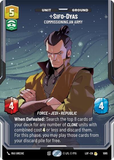 Sifo-Dyas, Commissioning An Army (Prestige Foil) - Foil (Legends of the Force)(LFL-1095/1159)(R)