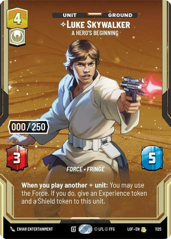 Luke Skywalker, A Hero's Beginning (Serialized) - Foil (Legends of the Force)(LFL-1125/1159)(R)