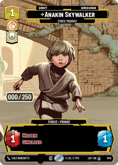 Anakin Skywalker, Force Prodigy (Serialized) - Foil (Legends of the Force)(LFL-1144/1159)(S)