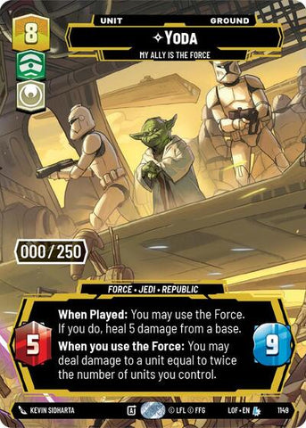 Yoda, My Ally is the Force (Serialized) - Foil (Legends of the Force)(LFL-1149/1159)(L)