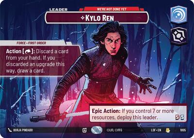 Kylo Ren, We're Not Done Yet (Showcase) - Foil (Legends of the Force)(LFL-1005/1159)(R)