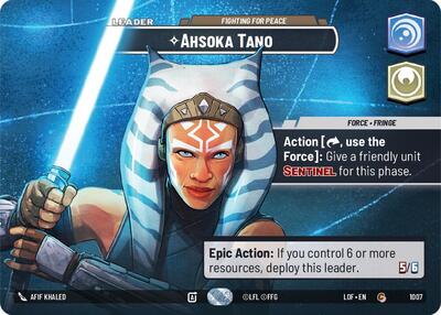 Ahsoka Tano, Fighting For Peace (Showcase) - Foil (Legends of the Force)(LFL-1007/1159)(C)