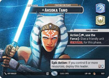 Ahsoka Tano, Fighting For Peace (Showcase) - Foil (Legends of the Force)(LFL-1007/1159)(C)