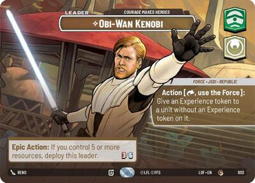 Obi-Wan Kenobi, Courage Makes Heroes (Showcase) - Foil (Legends of the Force)(LFL-1012/1159)(C)