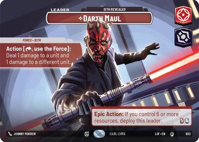 Darth Maul, Sith Revealed (Showcase) - Foil (Legends of the Force)(LFL-1013/1159)(S)