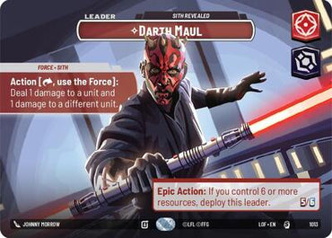 Darth Maul, Sith Revealed (Showcase) - Foil (Legends of the Force)(LFL-1013/1159)(S)