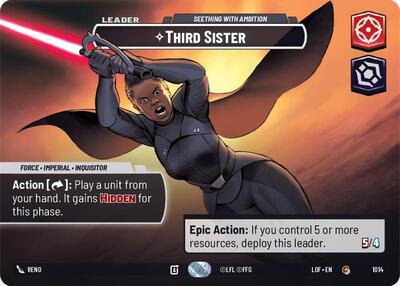Third Sister, Seething With Ambition (Showcase) - Foil (Legends of the Force)(LFL-1014/1159)(C)
