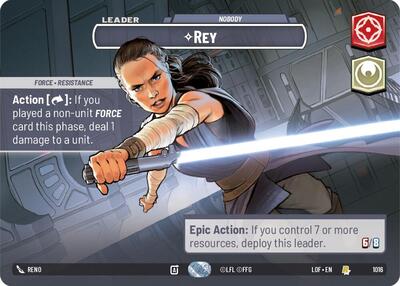 Rey, Nobody (Showcase) - Foil (Legends of the Force)(LFL-1016/1159)(R)