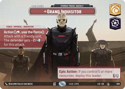 Grand Inquisitor, Stories Travel Quickly (Showcase) - Foil (Legends of the Force)(LFL-1018/1159)(C)
