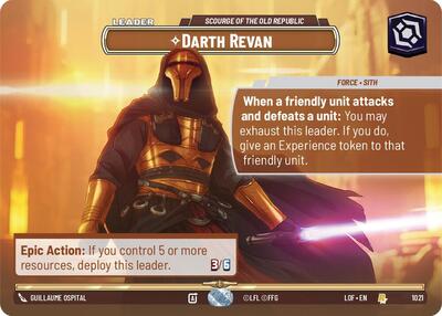 Darth Revan, Scourge of the Old Republic (Showcase) - Foil (Legends of the Force)(LFL-1021/1159)(R)