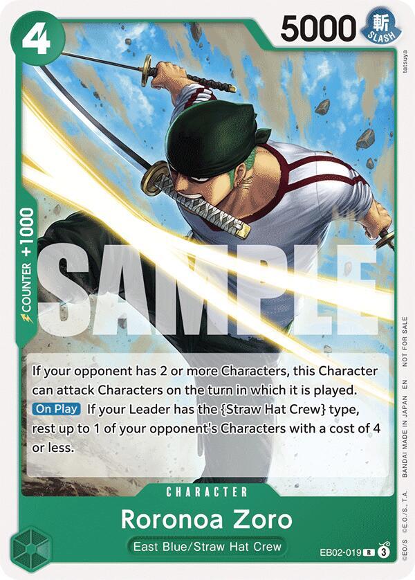 Roronoa Zoro [Tournament Pack 2025 Vol. 3] (One Piece Promotion Cards)(EB02-019)(R)