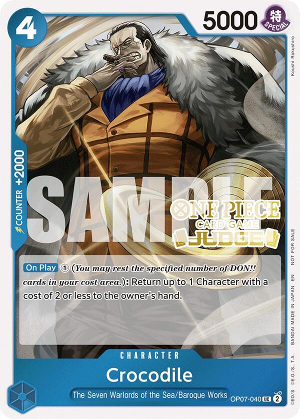 Crocodile [Judge Pack Vol. 6] [Foil] (One Piece Promotion Cards)(OP07-040)(UC)