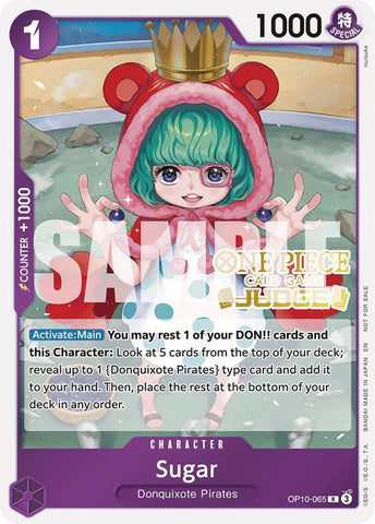 Sugar [Judge Pack Vol. 6] [Foil] (One Piece Promotion Cards)(OP10-065)(R)