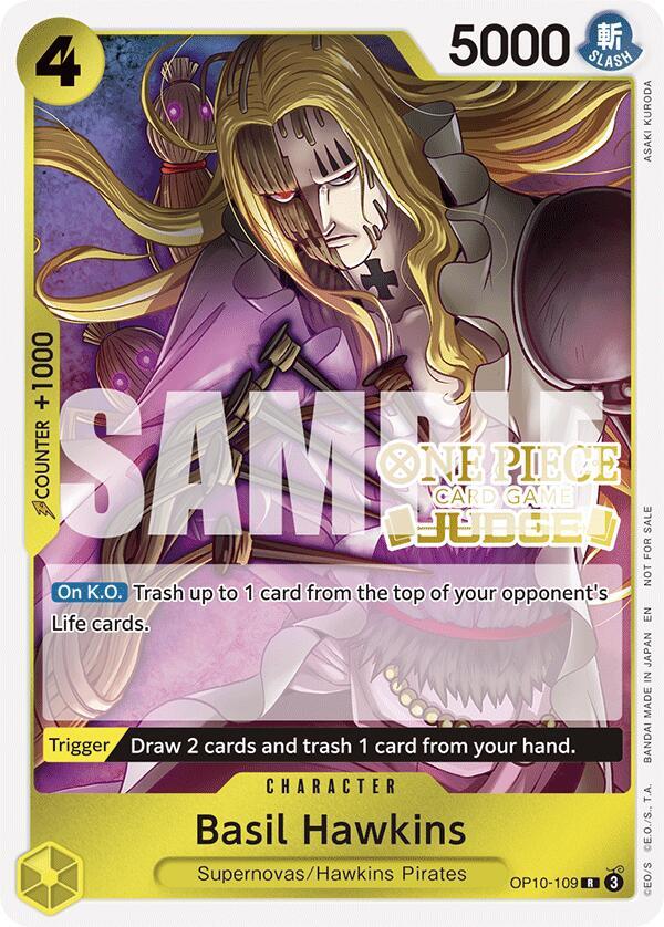 Basil Hawkins [Judge Pack Vol. 6] [Foil] (One Piece Promotion Cards)(OP10-109)(R)