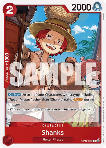 Shanks (007) (Legacy of the Master)(OP12-007)(C)