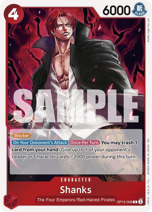 Shanks (008) - Foil (Legacy of the Master)(OP12-008)(R)