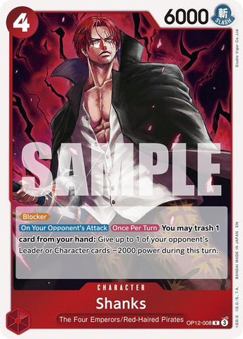 Shanks (008) - Foil (Legacy of the Master)(OP12-008)(R)
