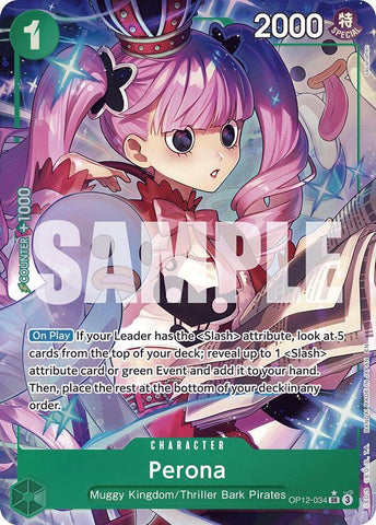 Perona - Alternate Art - Foil (Legacy of the Master)(OP12-034)(SR)