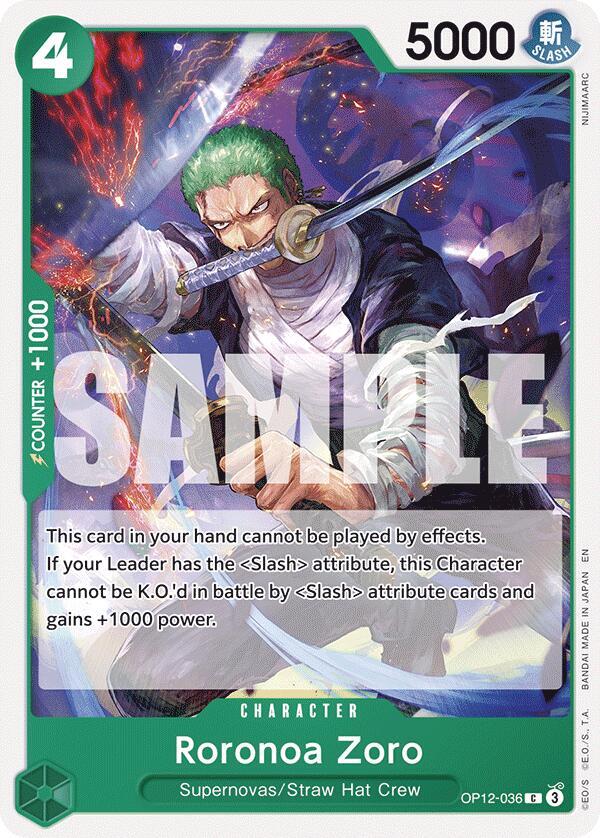 Roronoa Zoro (036) (Legacy of the Master)(OP12-036)(C)